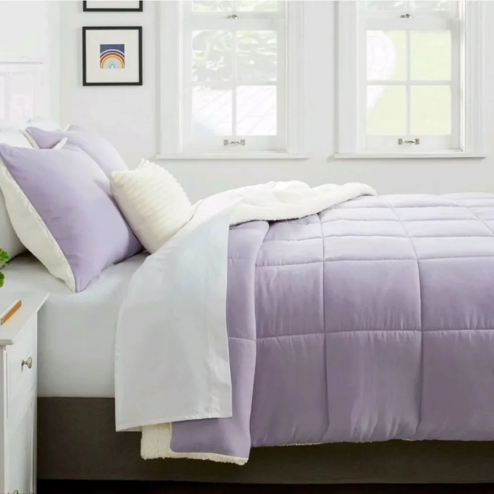 Room‎ Essentials Faux Shearling Microfiber Reversible Comforter